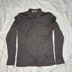 Hesperios Knit Button Sweater Light Small Size Cardigan